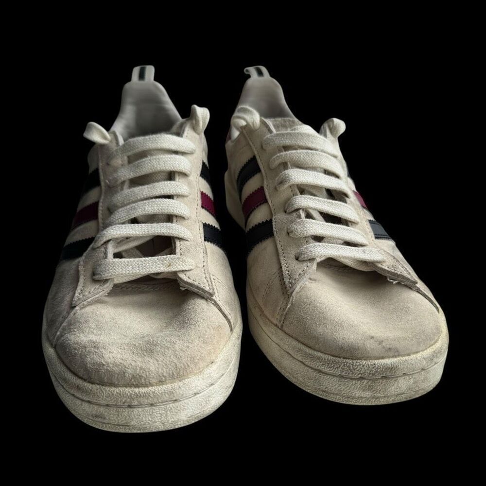Adidas Campus White Red Black Gold Men’s Size 7.5 - Picture 3 of 7